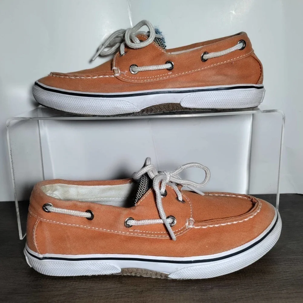 Sperry top sider orange youth size 2 m